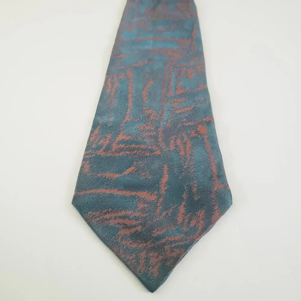 Classic Men's Blue Stain Resistant Acetate Fabric Tie 3.25x59 #53R. - Picture 2 of 4